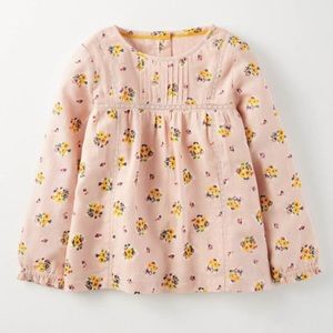 MINI BODEN Button Back Peasant Top